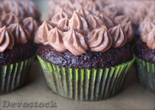 Devostock Chocolate Cupcakes Frosting 1056336