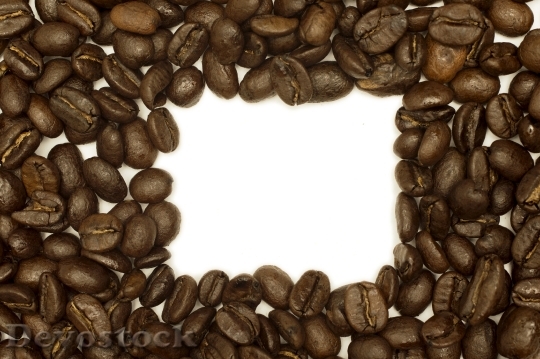 Devostock Coffee Beans Frame Brown
