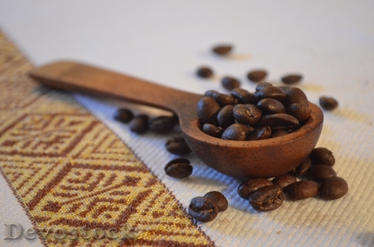 Devostock Coffee Beans Spoon Ethiopia