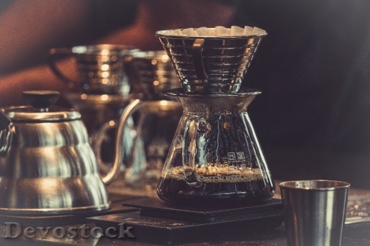 Devostock Coffee Brewing Caffeine Breakfast