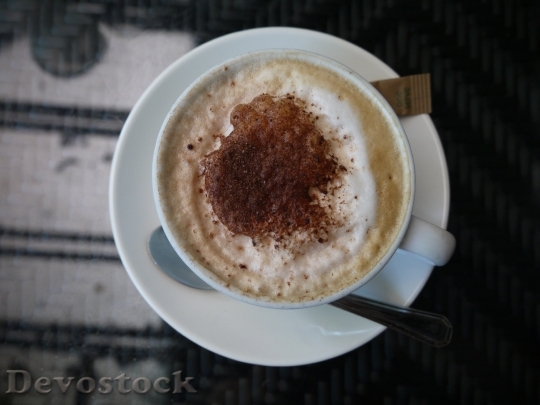 Devostock Coffee Cappucino Cup Morning