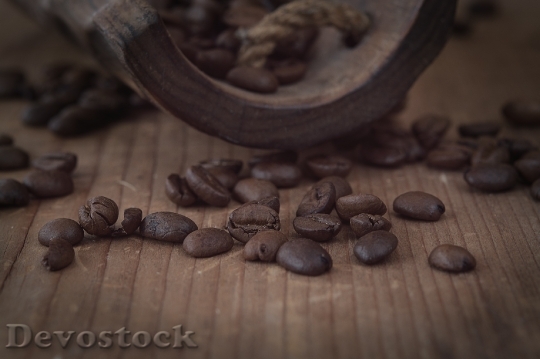 Devostock Coffee Coffee Beans Brown