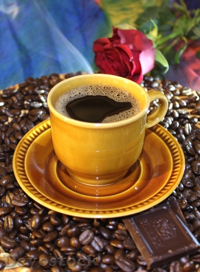 Devostock Coffee Coffee Beans Cup 2