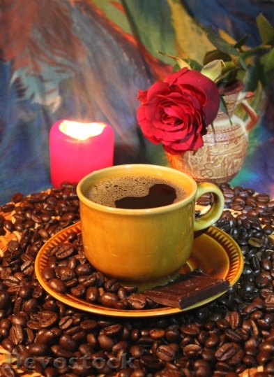 Devostock Coffee Coffee Beans Cup 3