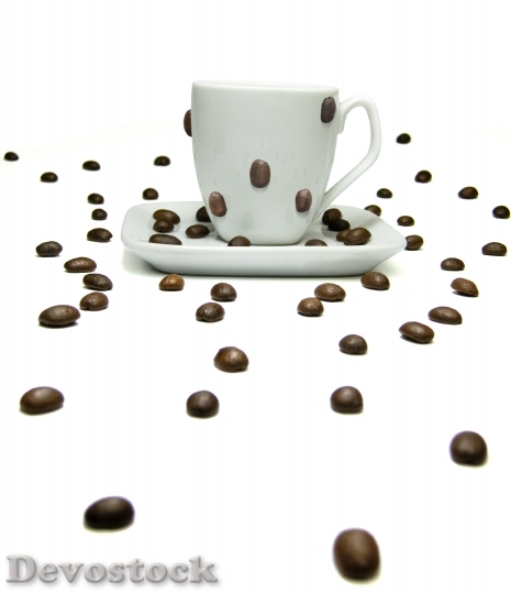 Devostock Coffee Cup Beans Drink