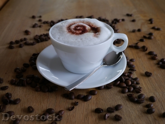 Devostock Coffee Cup Cappuccino Drink