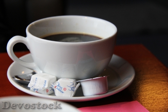 Devostock Coffee Cup Morning Sugar