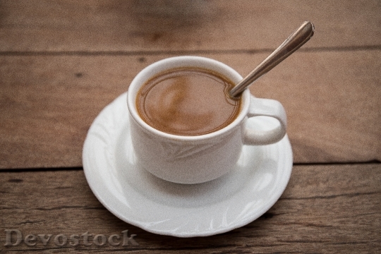 Devostock Coffee Cup Saucer Teaspoon