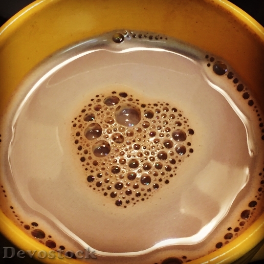 Devostock Coffee Cup Yellow Heart