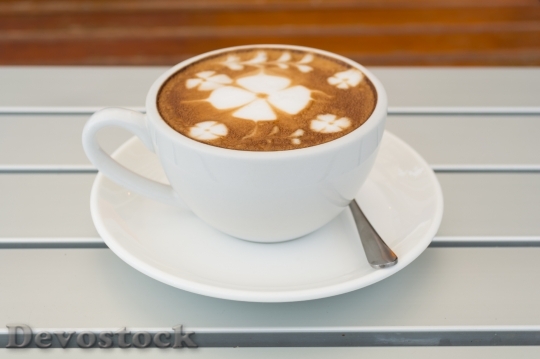 Devostock Coffee Glass Beverage Coffee