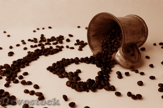 Devostock Coffee Grain Heart Cup