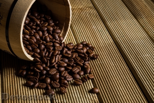 Devostock Coffee Grains Coffee Drink