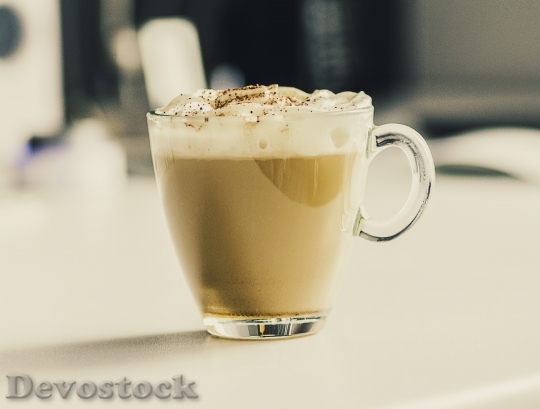 Devostock Coffee Latte Cappuccino Drink