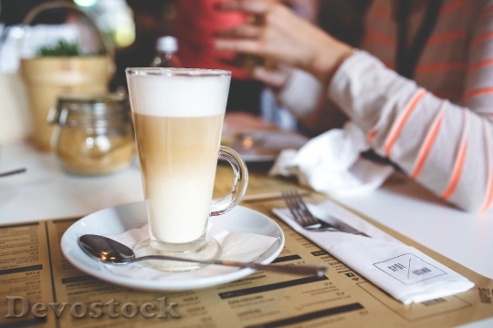 Devostock Coffee Latte Milk Layers