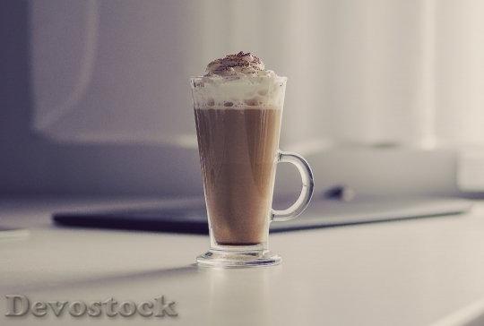 Devostock Coffee Latte Whipped Cream