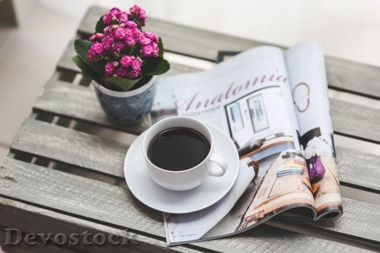 Devostock Coffee Magazine Newspaper Read