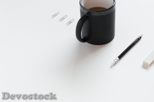 Devostock Coffee Mug Pencil Eraser
