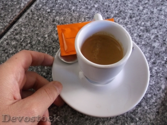 Devostock Coffee Sugar Bica Hand