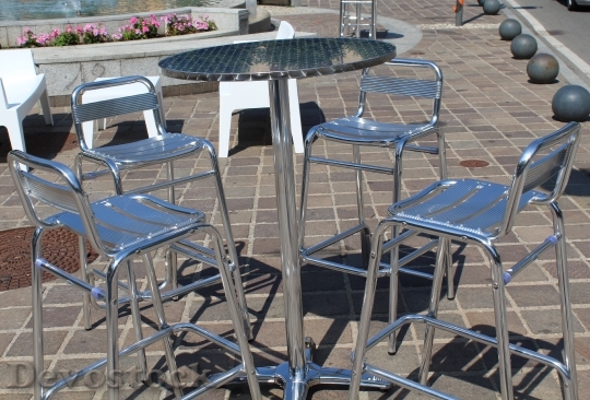 Devostock Coffee Table Chairs Outdoors