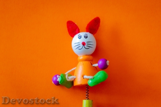 Devostock Colorful Rabbit Toy 13201