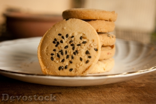 Devostock Cookies Baked Biscuits Sweets 1