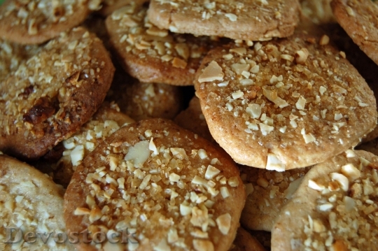 Devostock Cookies Biscuits Nuts Almonds