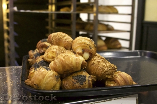 Devostock Croissants Pastry Food Bakery