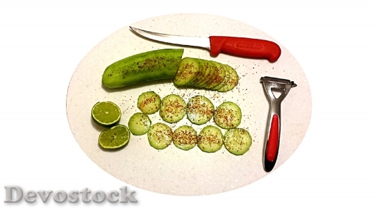 Devostock Cucumber Cuke Organic Vegetable 0