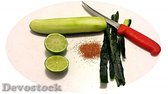 Devostock Cucumber Cuke Organic Vegetable 1