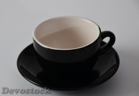 Devostock Cup Coffee Black White