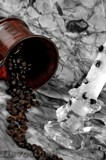 Devostock Cup Coffee Grain Retro 0