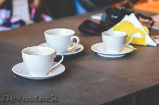Devostock Cup Cups White Coffee