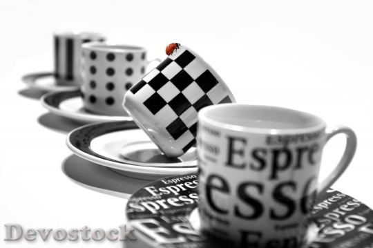 Devostock Cup Espresso Saucer Tableware