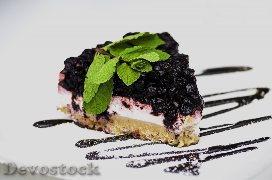 Devostock Dessert Cake Tart Piece
