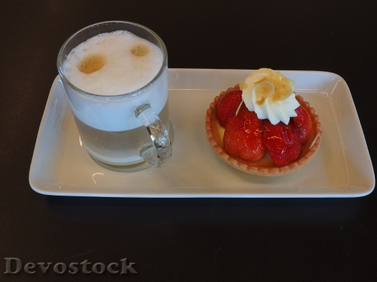 Devostock Dessert Coffee Strawberry Shortcake 1