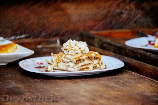 Devostock Dessert Desserts Tiramisu Cake
