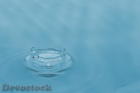 Devostock Drop Water Macro Nature
