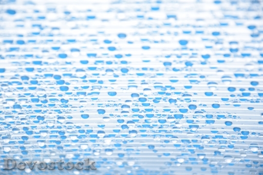 Devostock Drops Pool Water Blue