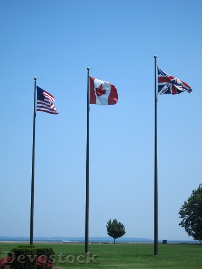 Devostock Flag Sky America Canada