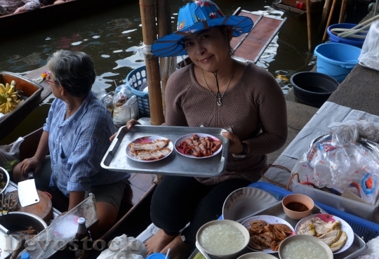 Devostock Floating Market Bangkok Thailand 0
