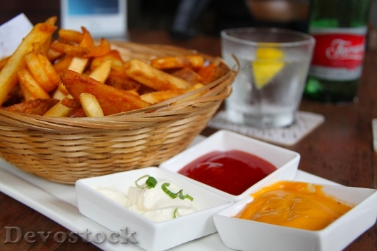 Devostock Food French Fries Fries