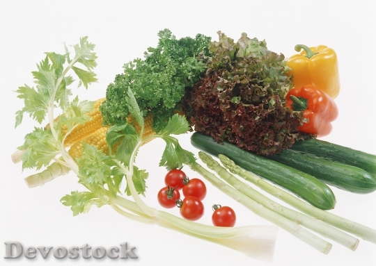 Devostock Fresh Salad Vegetables Corn