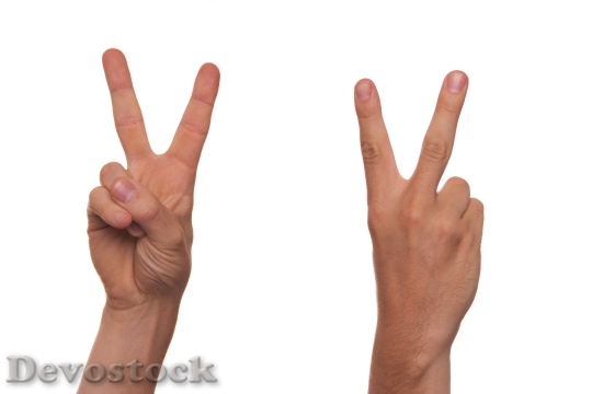 Devostock Gesture Sign Language Finger