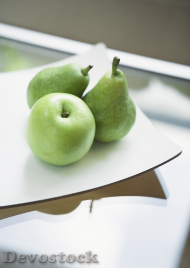Devostock Green Apple On Table