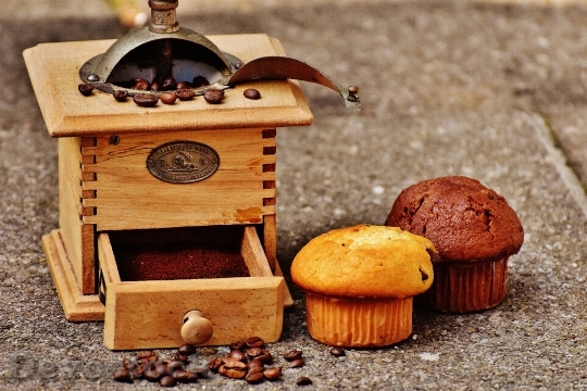 Devostock Grinder Muffin Cake Coffee 2