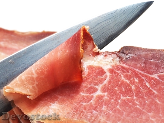 Devostock Ham Knife Eat Food