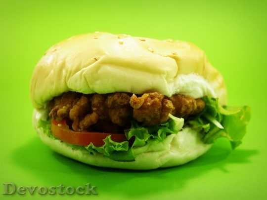 Devostock Hamburger Burger Bun Grilled 5
