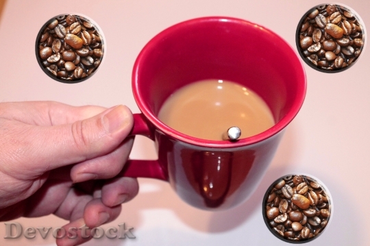 Devostock Hand Coffee Cup Coffee