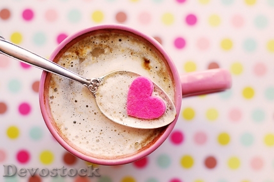 Devostock Hot Chocolate Heart Beverage