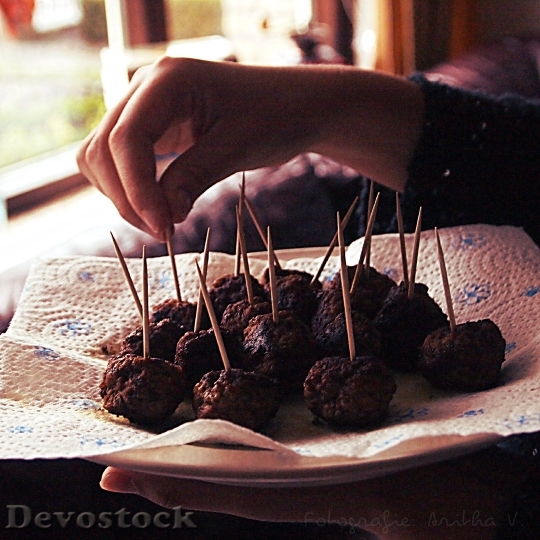 Devostock Meatballs Meat Treat Snacks